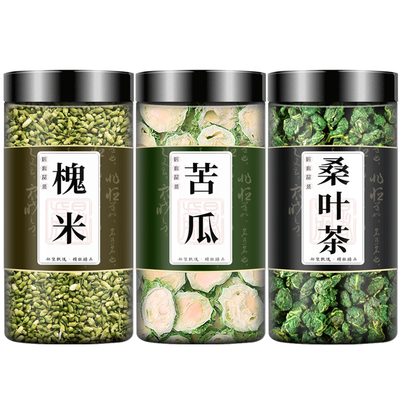苦瓜桑叶槐米代茶饮泡水喝
