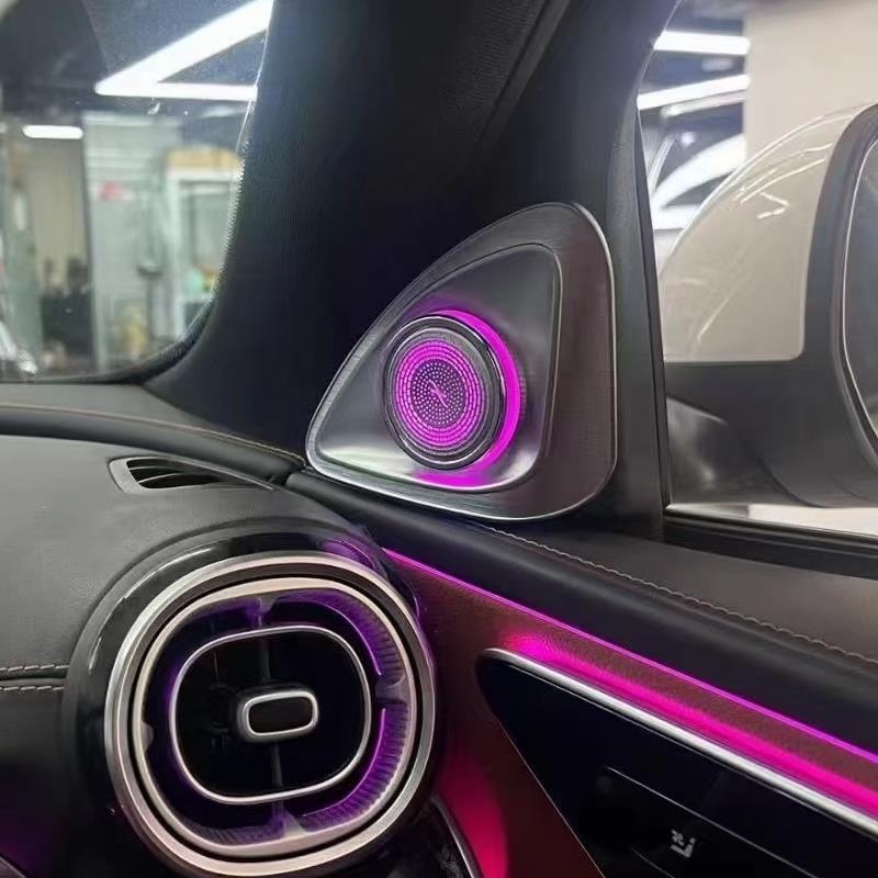 适用新款奔驰氛围灯C200 GLC C260L E300L A GLB glk s级旋转高音