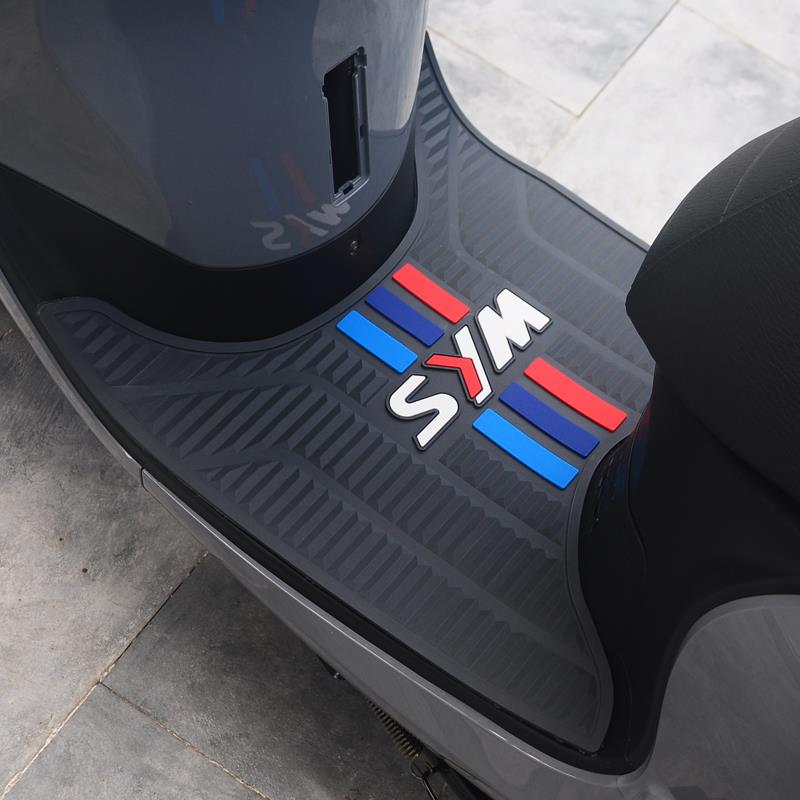 适用三阳踏板摩托车飞度4/5 FIDDLE150脚踏板橡胶垫防滑防水脚垫