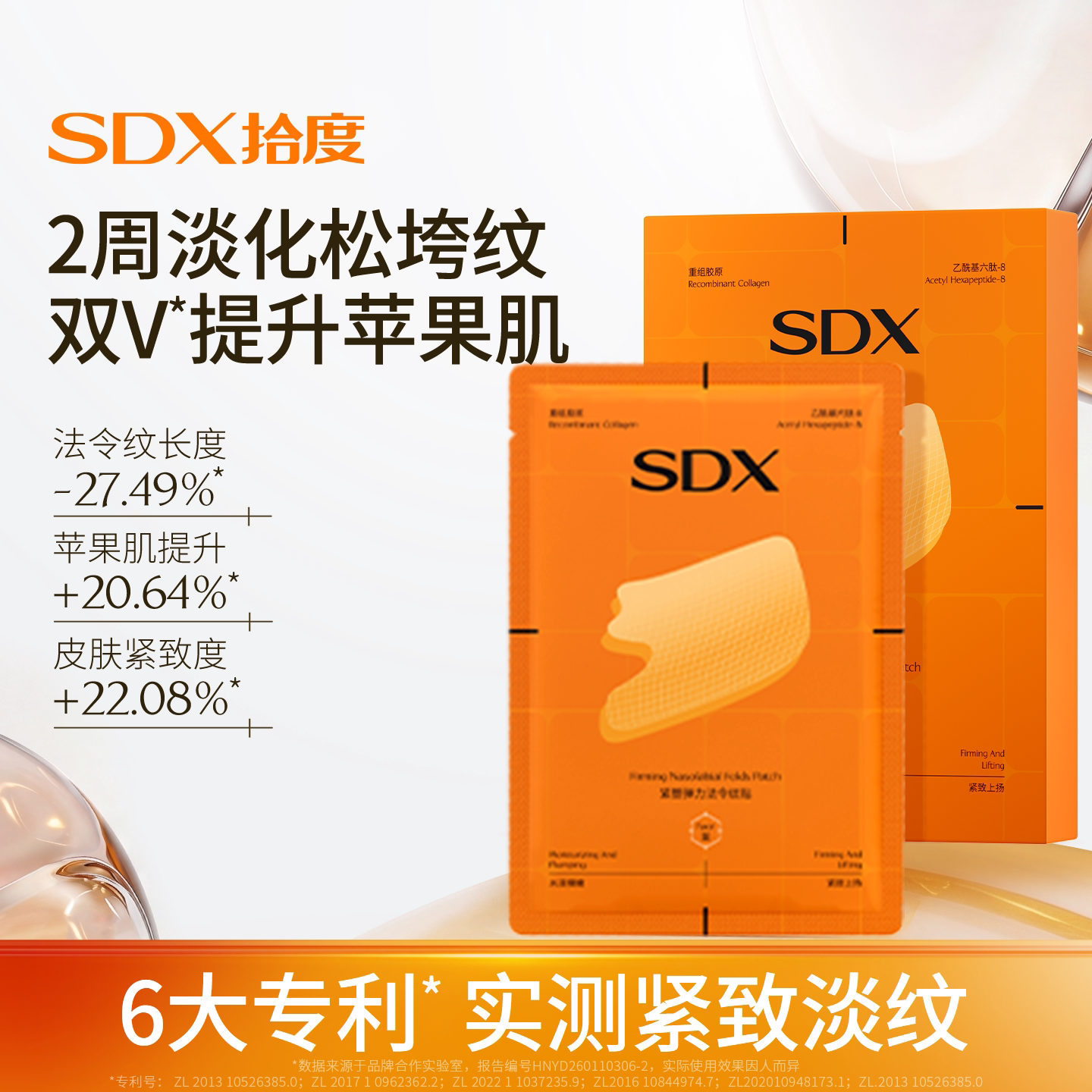 SDX法令纹贴专利实证紧致淡纹图片