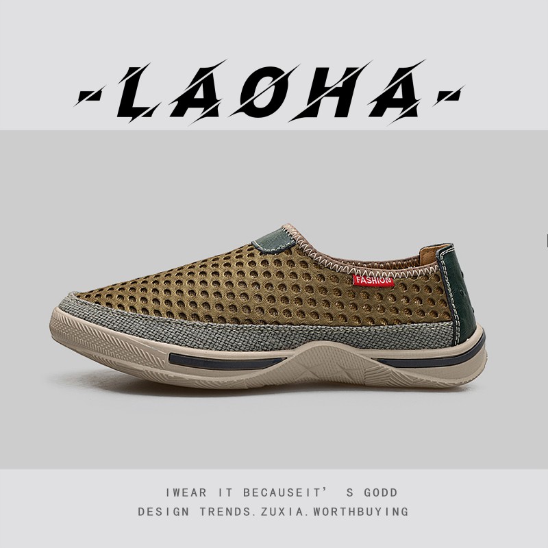 欧美 外贸单 男士夏季涉水大网透气户外旅游休闲鞋耐磨防滑网面鞋