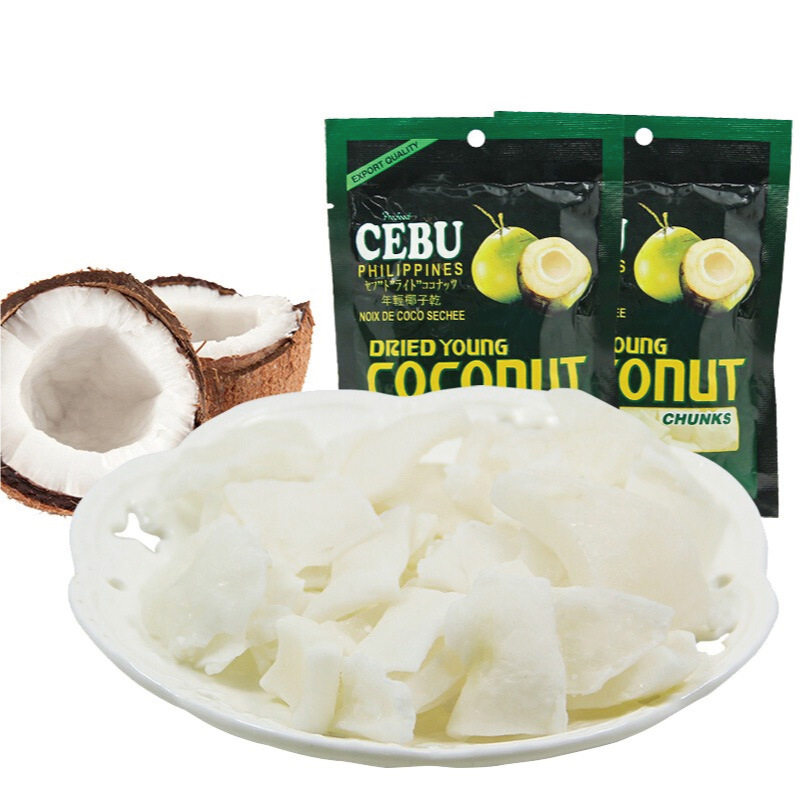 2包菲律宾进口宿务CEBU椰子干脆片椰肉果脯休闲零食宿雾特产果干
