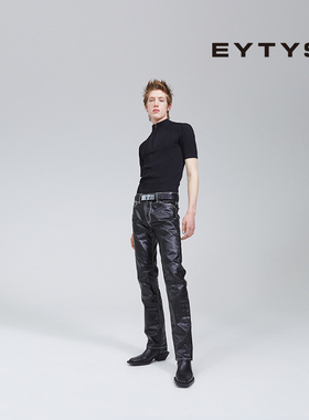 【特价5折】EYTYS牛仔裤Cypress亮面PU牛仔裤 春季男女同款