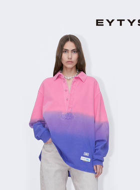 EYTYS休闲衬衫Canberra渐变色半开襟长袖衬衫 春季男女同款