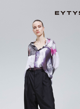 EYTYS衬衫Monte杂志印花机车宽松衬衫 春季男女同款