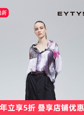 EYTYS衬衫Monte杂志印花机车宽松衬衫 25秋冬男女同款