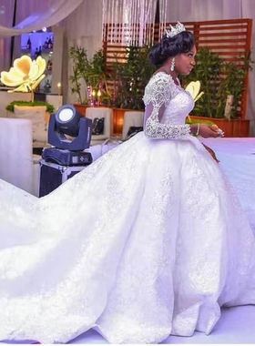 Wedding Dresses Long Sleeve Bride Dress Lace Wedding Gown