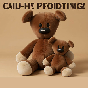 憨豆先生电影经典 小熊毛绒公仔软萌可爱抱枕床头靠垫男女生日礼物