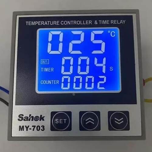 Sahok山禾 MY-703 液晶时间温控计数三合一综合控制器 烫画机专用