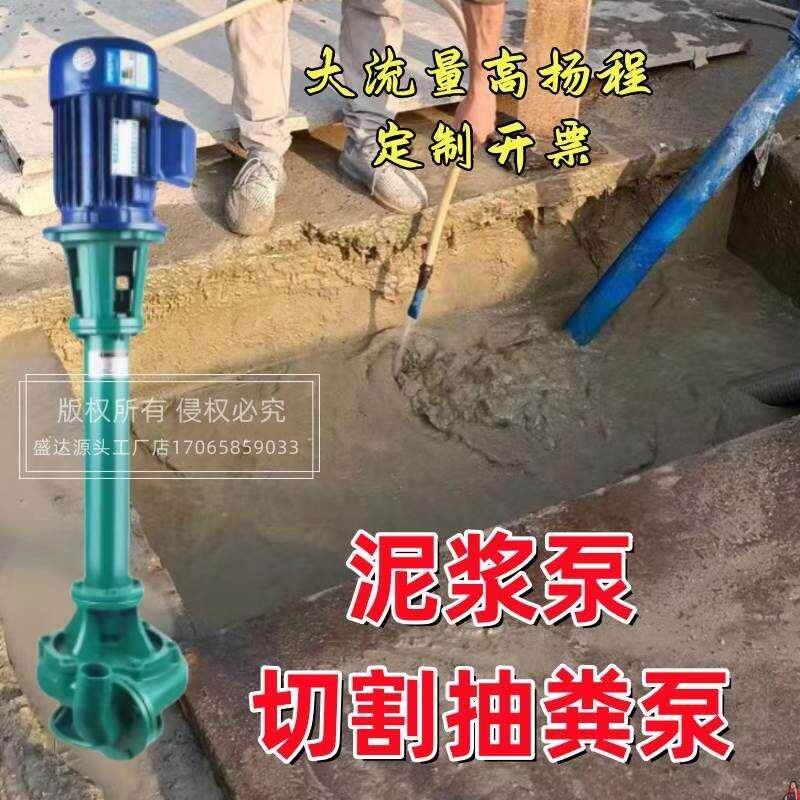 泥江泵混浆泵泥桨汞排污水磅崩池塘清淤抽粪棒沙切割立式专用家吸