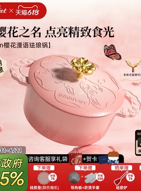 Breguet宝玑珐琅锅铸铁锅22cm新婚乔迁礼物家用多功能焖炖锅0涂层