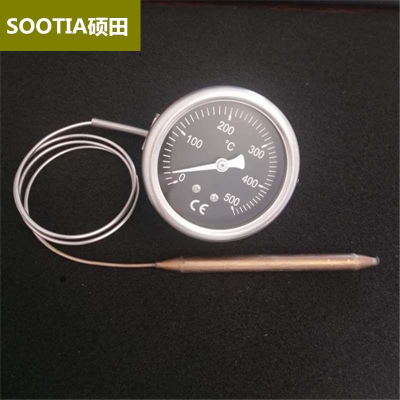 高温烤炉烤箱披萨炉温度表盘 0-500度温度表温度计不锈钢外壳圆形