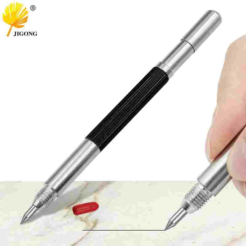 双头玻璃陶瓷划线笔 瓷砖玻璃木板铁皮雕刻笔 金属合金瓷砖记号笔