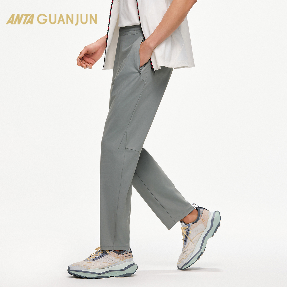 安踏冠军针织长裤全天候系列男