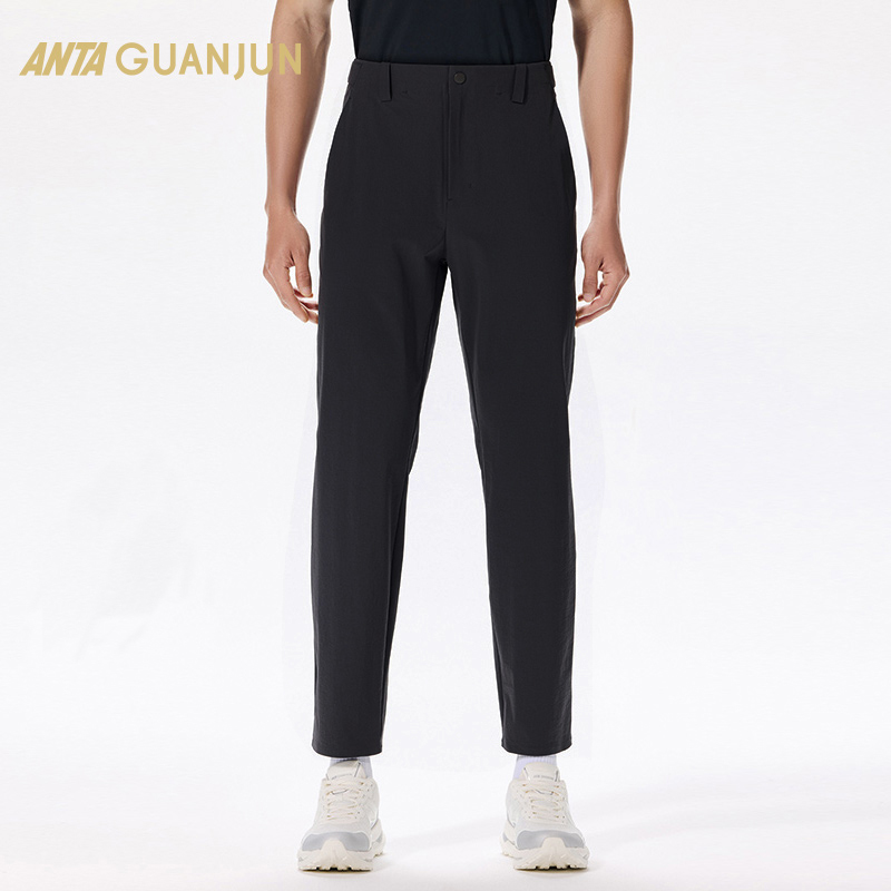 安踏冠军梭织长裤通勤裤子男士