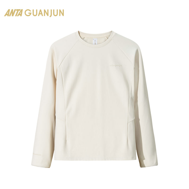 安踏冠军加绒长袖T恤保暖内搭女