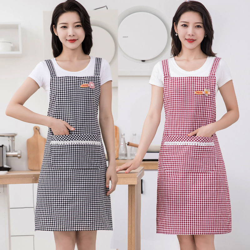 纯棉家用围裙新款小清新厨房做饭透气背带时尚围腰棉布罩衣工作服,家庭/个人清洁工具,围裙,淘宝优惠券,粉丝福利购,淘宝优惠卷