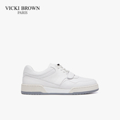 法国VB未毕男士 男 BROWN潮流牛皮革轻便耐磨休闲板鞋 小白鞋 VICKI