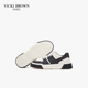 BROWN黑白板鞋 韩版 男款 舒适潮鞋 VICKI 男鞋 百搭厚底休闲鞋 小白鞋