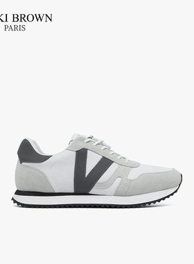 法国VB未毕真皮休闲男鞋VICKI BROWN春秋新款潮流百搭阿甘鞋男士