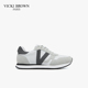 VICKI BROWN春秋新款 潮流百搭阿甘鞋 法国VB未毕真皮休闲男鞋 男士