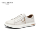 VICKI BROWN春夏款 低帮真皮男士 法国VB未毕运动休闲男鞋 板鞋