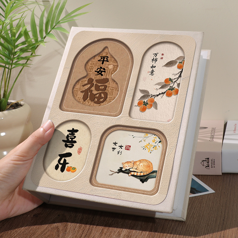 相册本纪念册家庭版宝宝成长插页式5寸6寸7寸影集过塑照片小相簿