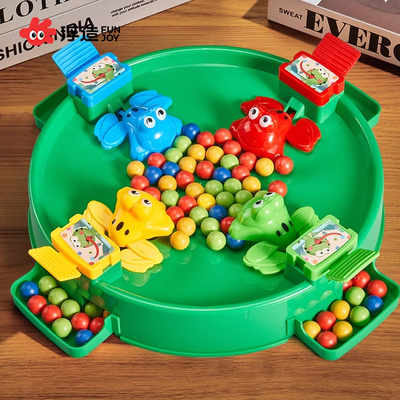 青蛙吃豆儿童玩具男孩3到6