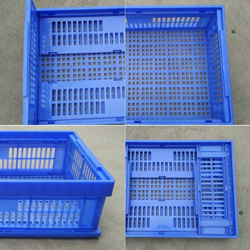 有水折叠筐孔收纳周塑料HTP筐果大号折叠转框蔬菜运输胶框塑料折