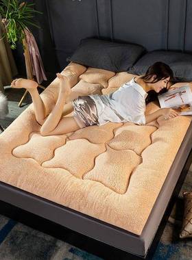 秋冬新品加厚羊羔绒床生垫睡垫毛褥子1.5舍床垫被宿学家用1714895