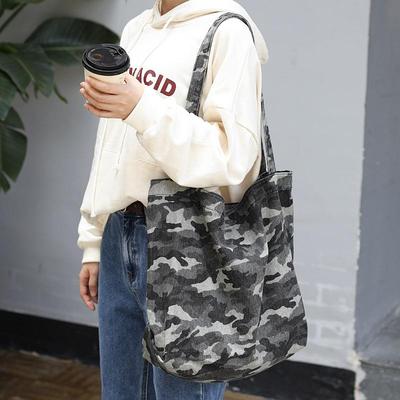韩版简约军帆布包休闲大容量迷女SR111-1手提包网红复彩古洗海水
