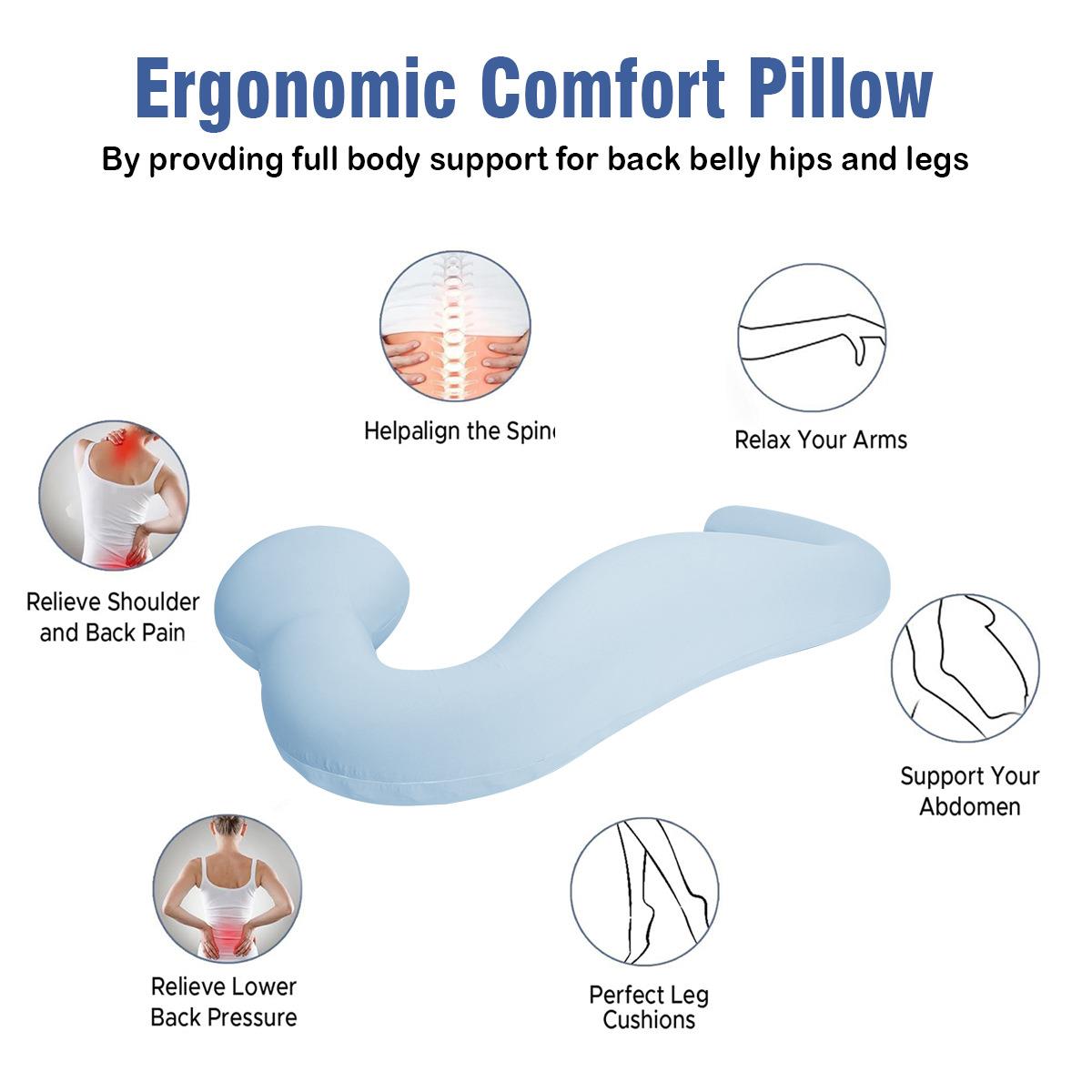 2025跨境亚马JK113逊款慢弹记忆棉枕孕妇抱枕定制爆枕回头