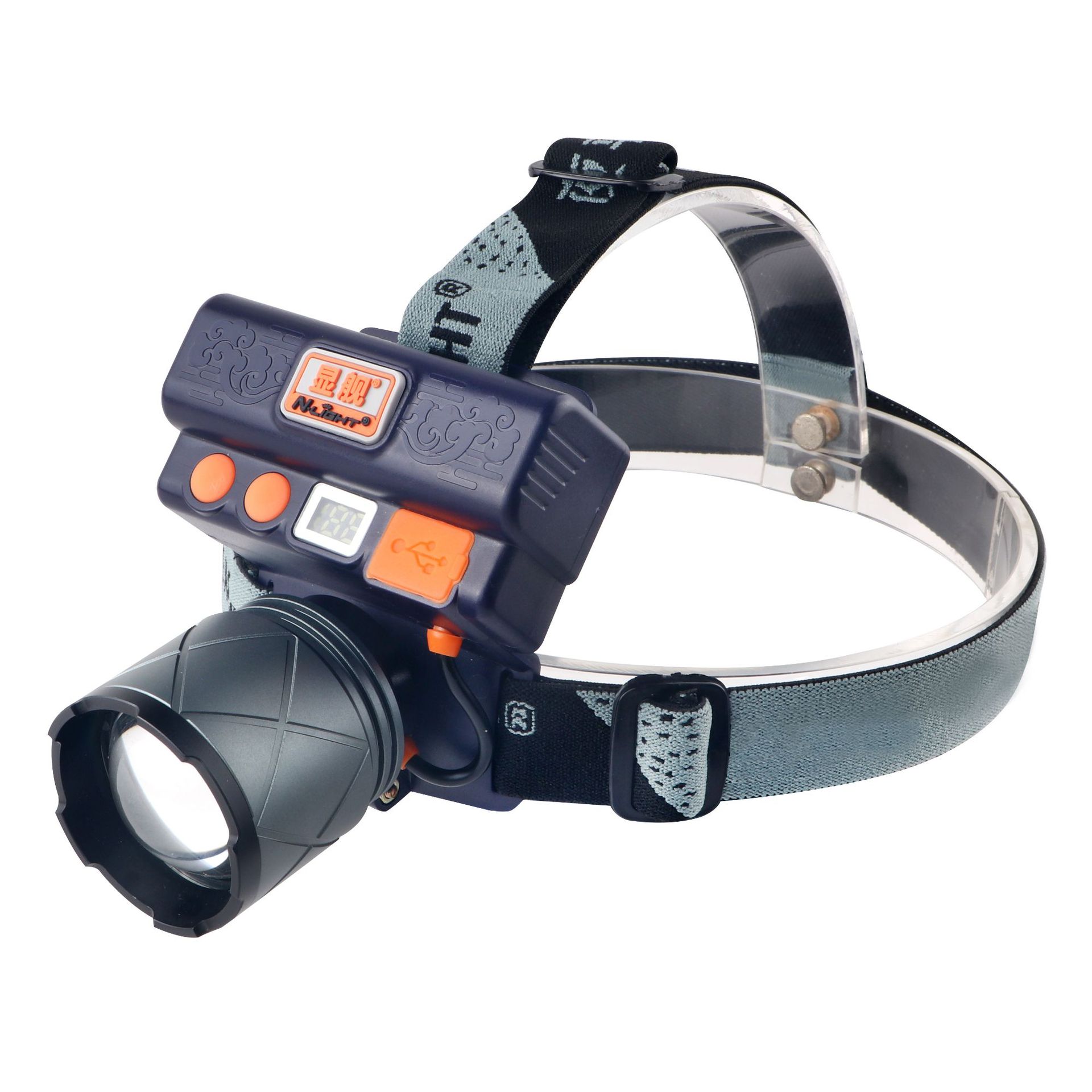 LED头灯强光锂电池充电远射头戴式手电筒户外钓鱼家用户外