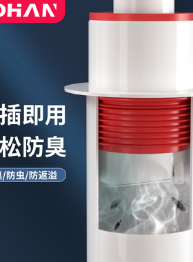 厨房下水管道防臭密封圈洗菜盆洗衣机排水管密封塞堵口防返臭神器