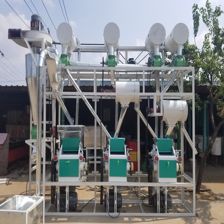 三机一遍净全自动小型小麦杂粮磨面成套加工生产线面粉机组厂家