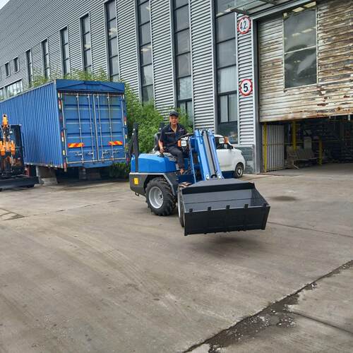 源臂头工伸缩小型柴油装厂载机工地养殖MAGA-102清粪农微型轮用式