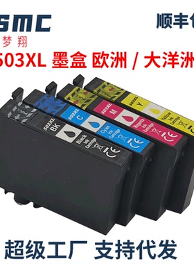 适用爱普生EPSON 503 503XL墨盒XP-5200 XP-5205  WF-2960  WF-2965DWF打印机墨盒 T503XL C13T09R14010墨水
