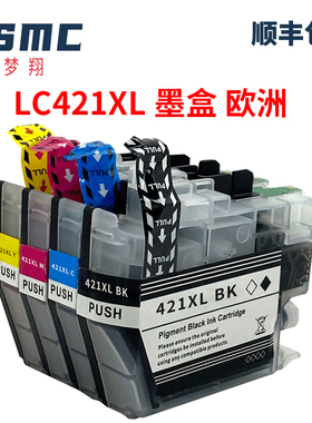 兼容兄弟brother LC421XL LC421墨盒MFC-J1010DW  DCP-J1050DW J1140DW打印机墨盒LC421BK多功能一体机耗材