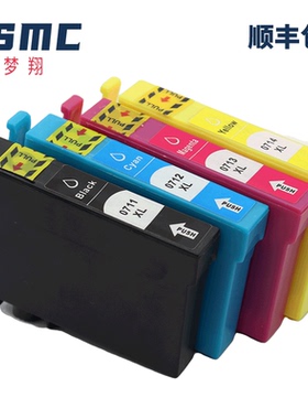 适用爱普生T0711墨盒 EPSON  D78 D92 S20 S21 BX310F SX100 SX110 SX200 SX209 SX210 SX400打印机墨盒T0715