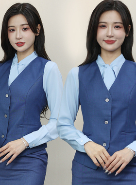 新款领创宝马4s店工装女士马甲马夹宝马工作服背心制服厂家标准款