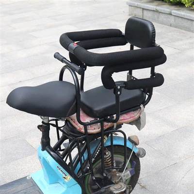自行车电动车后置宝宝安全座椅小型国标车儿童后座椅加厚坐垫全护