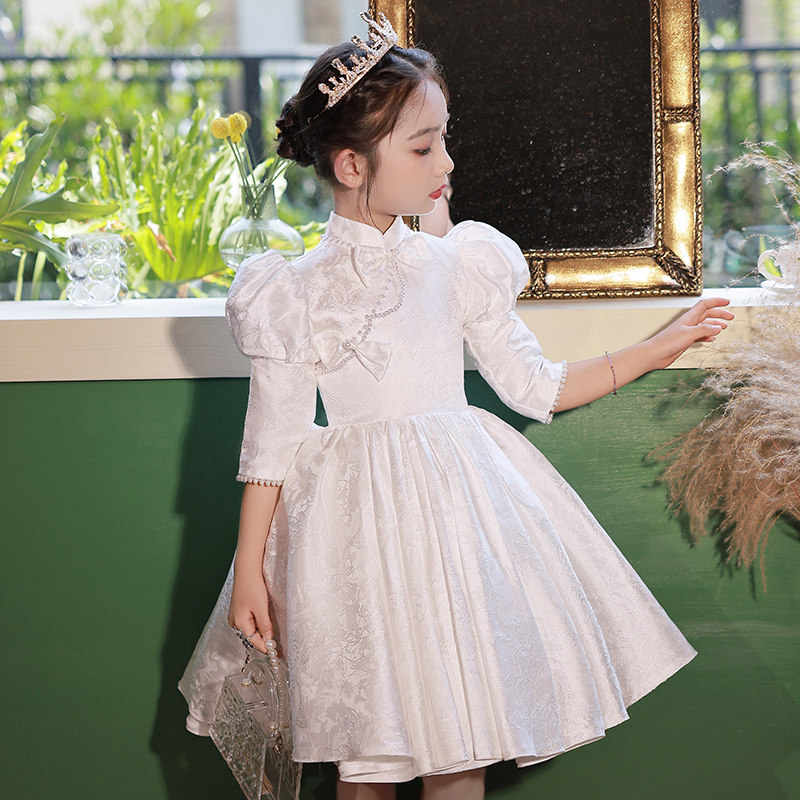 女童轻奢小众高端礼服中式图片