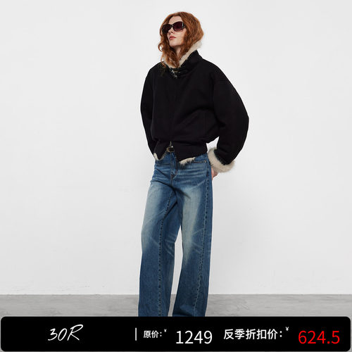 30.R 90s cleanfit/90鹅绒针织风格短款派克服