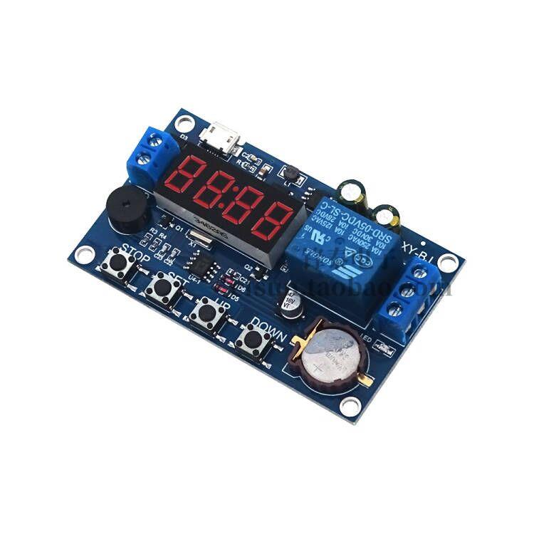 实时继电器 定时 与时钟同步/时间控制/延时 24H定时 5个时间段