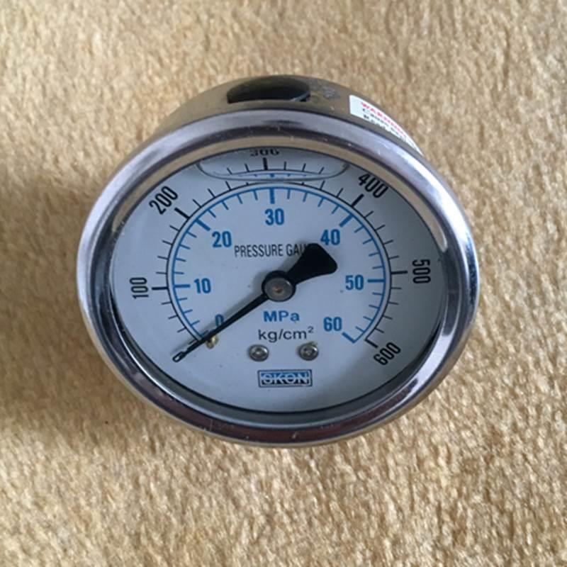 高压管道疏通器防震表0-60mpa电动疏通机0-6mpa耐震压力表0-600kg