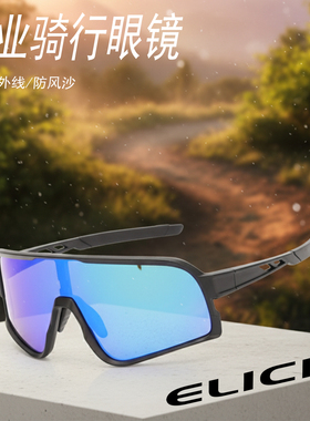 ELICIT专业自行车骑行眼镜户外运动防风沙防紫外线登山跑步男女士