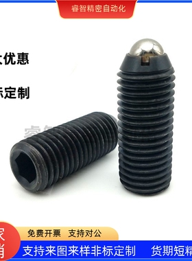 BPSL3/4/5/6/8/10/12/16碳钢粗牙加长柱塞球头柱塞金属珠 超轻载