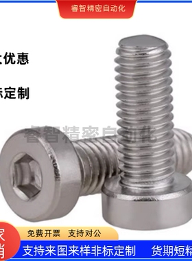 TAF02-M2/M2.5-L4/L5/L6/L8/L10 304不锈钢低头内六角螺丝