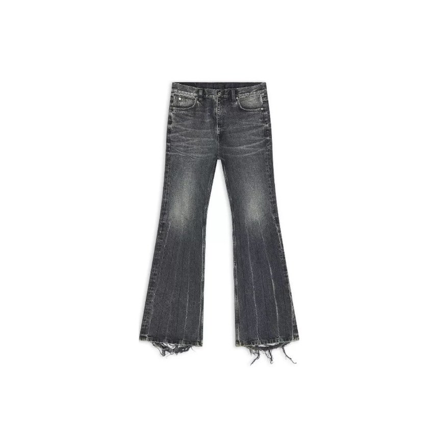 thumbnail for CMSS Autonomous 22fw Lost Video Tape Vintage Washed Distressed Black Denim Pants