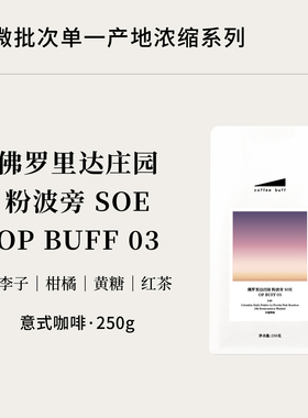 哥伦比亚佛罗里达庄园粉波旁水洗SOE OP BUFF03精品意式咖啡豆E46